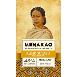 45 %  Chocolat au lait vanille 75gr de Madagascar 