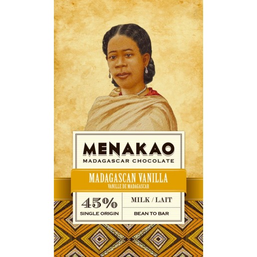 45 %  Chocolat au lait vanille 75gr de Madagascar 